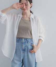 URBAN RESEARCH DOORS | ラミー混ルーズシャツ(シャツ/ブラウス)