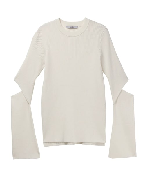 UN3D.（アンスリード）の「ARM OPEN RIB KT TOP（ニット/セーター