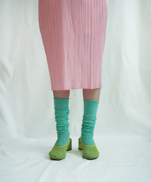 ADAM ET ROPE'(アダムエロペ)の「【CONLEAD(コンリード)】Lace Long socks / レースロングソックス(ソックス/靴下・レディース・ホワイト/ダークブラウン/ライトグリーン/ピンク・F)」の17枚目の写真