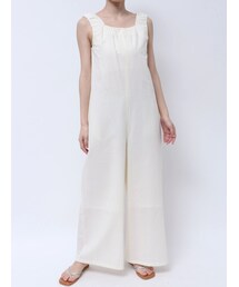 Ungrid | スクエアネックギャザーデザインロンパース(ロンパース)