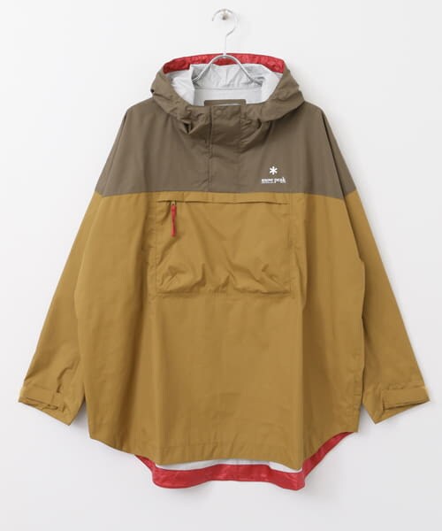 URBAN RESEARCH DOORS（アーバンリサーチドアーズ）の「snow peak×DOORS　Rain Poncho（レインコート/ポンチョ・レディース・アメニティ/オリーブ/ネイビー・one）」の4枚目の写真