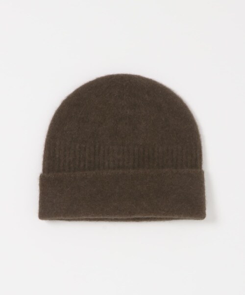 かぐれ(カグレ)の「mature ha. KNIT CAP YAK(ニットキャップ/ビーニー・レディース・BROWN/NATURAL・One)」の4枚目の写真