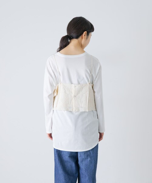 かぐれ(カグレ)の「カッティング刺繍キャミソール(キャミソール・レディース・IVORY・Free)」の3枚目の写真