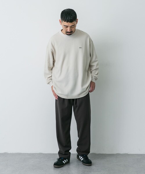 URBAN RESEARCH DOORS(アーバンリサーチドアーズ)の「『別注』LACOSTE×DOORS thick pique mock long-sleeve(Tシャツ/カットソー・メンズ・HAMMAM/ABINE/OPIUM・3/4/5)」の10枚目の写真