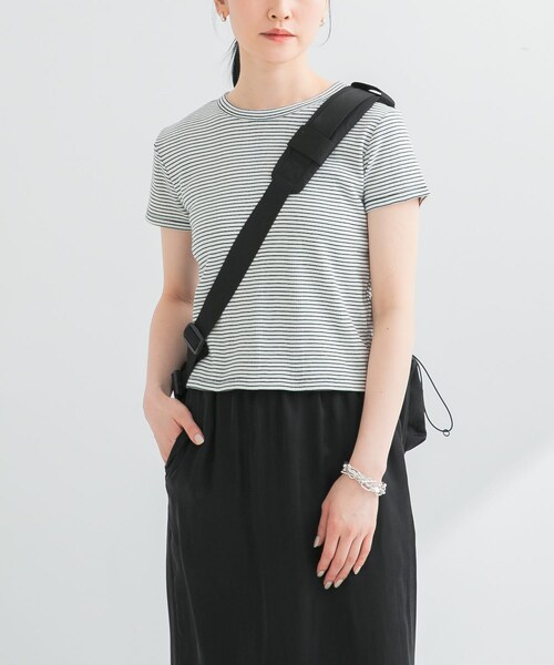 URBAN RESEARCH(アーバンリサーチ)の「『別注』Miller×URBAN RESEARCH Prib Tiny T-SHIRTS(Tシャツ/カットソー・レディース・IVORY/NVY BORDER/BLK BORDER・FREE)」の14枚目の写真