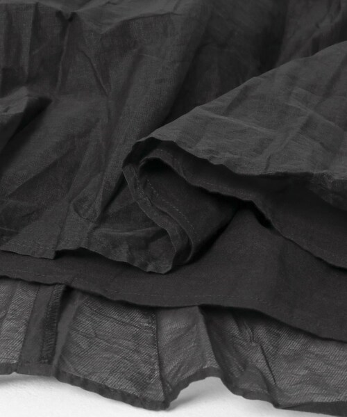 URBAN RESEARCH ROSSO（アーバンリサーチロッソ）の「MARILYN MOON　sheer cotton gather blouse（シャツ/ブラウス・レディース・BLACK/GRAY・FREE）」の9枚目の写真