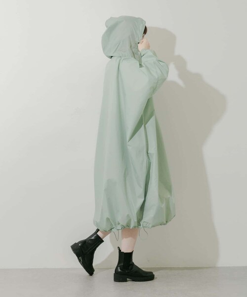 SMELLY（スメリー）の「『WEB限定』because　Mods Poncho（レインコート/ポンチョ・レディース・MNT/GRY/NVY・One）」の20枚目の写真