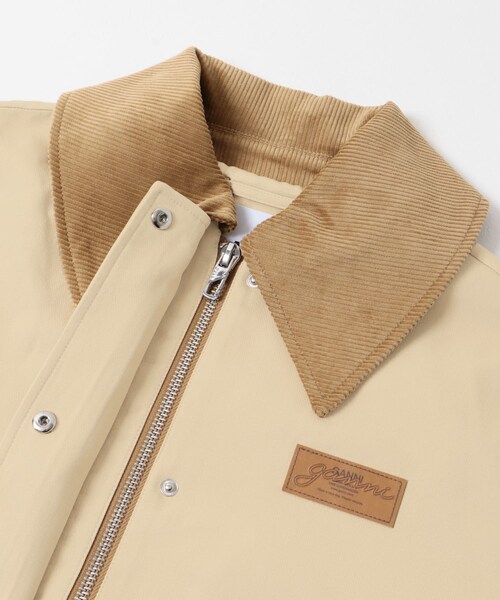 URBAN RESEARCH（アーバンリサーチ）の「GANNI　Heavy Twill Midi Jacket（カバーオール・レディース・Pale Khaki・S/M）」の4枚目の写真