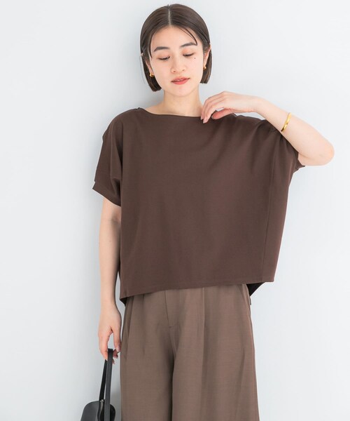 URBAN RESEARCH ROSSO（アーバンリサーチロッソ）の「『WEB/一部店舗限定』UVカットドルマンスリーブプルオーバー（Tシャツ/カットソー・レディース・IVORY/D/BLUE/CAMEL/BROWN・Free）」の2枚目の写真