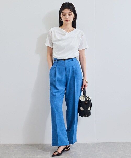 VIS（ビス）の「10ｍｍ巾変形メタルバックルピンレスベルト（ベルト・レディース・ブラック/ダークブラウン・F）」の9枚目の写真