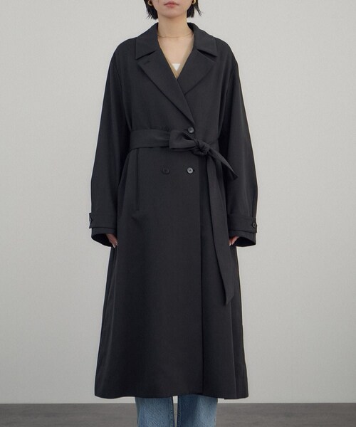 ADAM ET ROPE'（アダムエロペ）の「ニュアンストレンチコート（トレンチコート・レディース・ブラック/カーキ・F）」の17枚目の写真