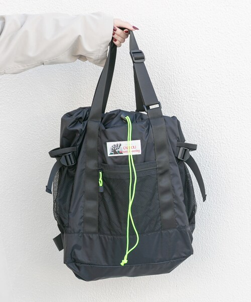 EKAL（エカル）の「『別注』Caribou Mountaineering×EKAL　L. WEIGHT PACK TOTE（トートバッグ・レディース・GREIGE/BLACK・Free）」の9枚目の写真