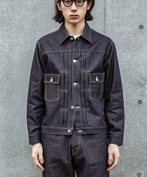 URBAN RESEARCH(アーバンリサーチ)の「SHIOTA スーピマDENIM JACKET #BEN(デニムジャケット・メンズ・INDIGO・S/M/L/XL)」の4枚目の写真