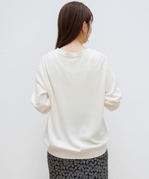 URBAN RESEARCH Sonny Label（アーバンリサーチサニーレーベル）の「『接触冷感/UVカット』クールミストカーディガン（カーディガン/ボレロ・レディース・L.グレー/オフ/ミント/ブラック・FREE）」の10枚目の写真