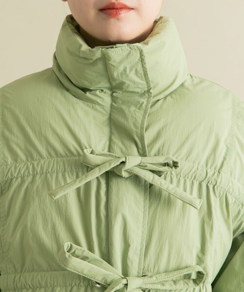 KBF（ケイビーエフ）の「フロントリボン中綿ジャケット（その他アウター・レディース・BLACK/KHAKI/BORDEAUX/IVORY・one）」の22枚目の写真