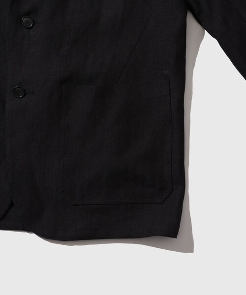 ADAM ET ROPE'（アダムエロペ）の「【HEUGN for WILD LIFE TAILOR】EX Henrri LINEN（テーラードジャケット・メンズ・スミクロ・1/2/3/4）」の8枚目の写真