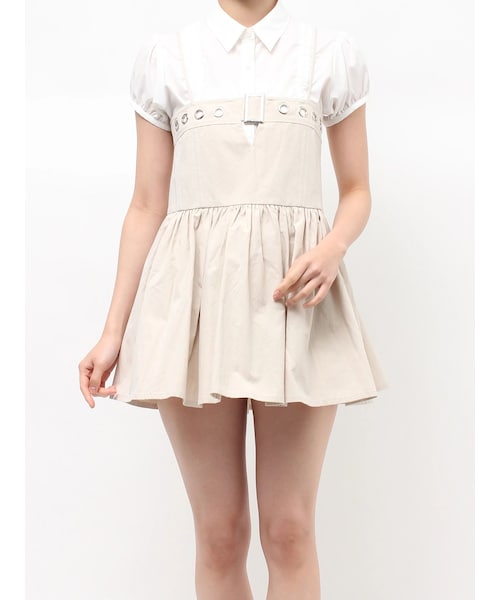 jouetie（ジュエティ）の「ミリタリーキャミチュニック（チュニック・レディース・アイボリー/ブラック/カーキ・M）」の3枚目の写真