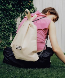 ADAM ET ROPE' | 【WEB限定】・【HUNTER for ADAM ET ROPE'】 別注 TRAVEL DRAWSTRING BACKPACK TOTE(トートバッグ)