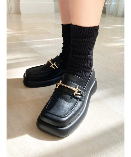 RESEXXY（リゼクシー）の「ラウンドネスフォルムローファー（ローファー・レディース・ブラック/ブラウン・S/M/L）」の3枚目の写真