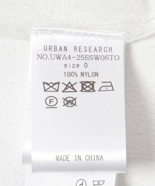 URBAN RESEARCH（アーバンリサーチ）の「AMOMENTO　SHEER LACE MOCK NECK TOP（Tシャツ/カットソー・レディース・BLACK/WHITE・0）」の9枚目の写真