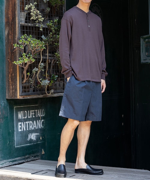 ADAM ET ROPE'（アダムエロペ）の「【Eddie Bauer】Knit Henly Neck Shirts（ニット/セーター・メンズ・ダークブラウン/グリーン・L/M）」の9枚目の写真