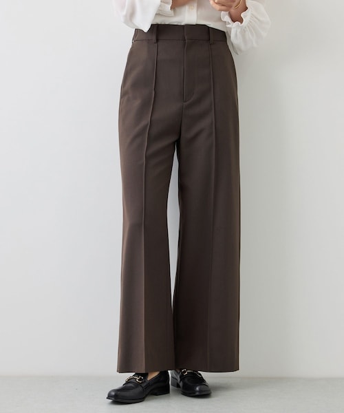 ROPE'（ロペ）の「【J'aDoRe・一部店舗限定サイズ】センタープレスワイドパンツ/イージーケア（スラックス・レディース・オフホワイト/ダークブラウン/カーキ/ネイビー・34/36/38）」の22枚目の写真
