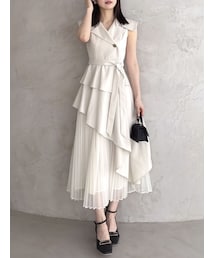 dazzlin | アシメプリーツトレンチワンピース(ワンピース)