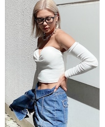 GYDA | リブベアロンT(Tシャツ/カットソー)