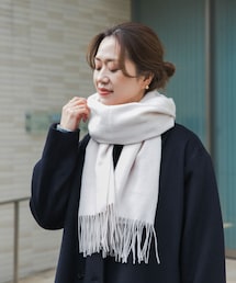 しっとりカシミヤ混ストール