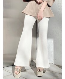 GYDA | 【SETUP着用可】ワッフルフレアパンツ(その他パンツ)