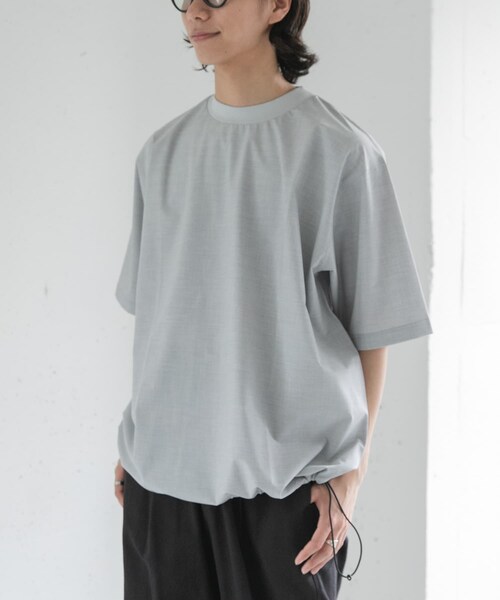 URBAN RESEARCH DOORS（アーバンリサーチドアーズ）の「FORK&SPOON　キャリーマンヘムスピンドルTシャツ（Tシャツ/カットソー・メンズ・LT.GREY/CHARCOAL/KHAKIBROWN・4/5）」の5枚目の写真