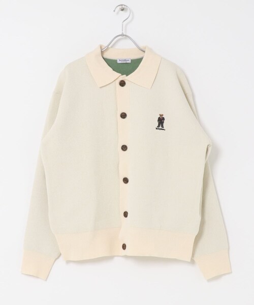 ITEMS URBANRESEARCH（アイテムズ アーバンリサーチ）の「Teddy Bear Wフェイスニットシャツカーディガン（カーディガン/ボレロ・メンズ・OFF/NVY/MOC・M/L）」の10枚目の写真