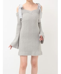 EATME | リボンオフショルミニワンピース(ワンピース)