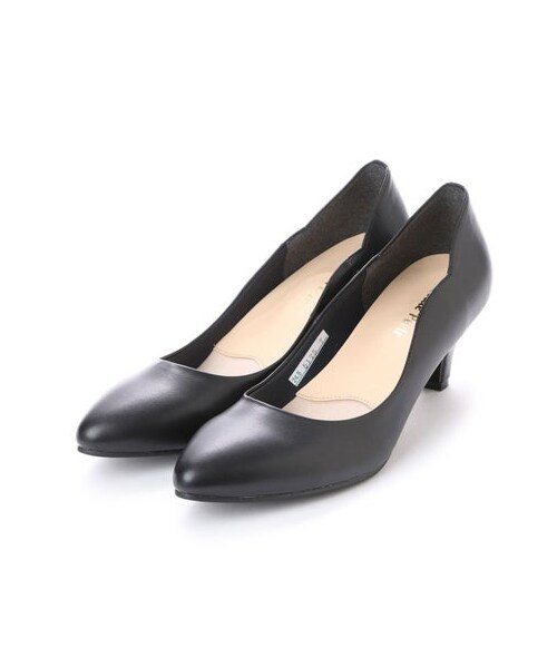 Petite Perlr(プチペルル)の「プチペルル Petite Perlr デザインカットプレーンパンプス (パンプス・レディース・BL/BLK/GYK・22.5cm/23cm/23.5cm/24cm/24.5cm/22cm)」の19枚目の写真