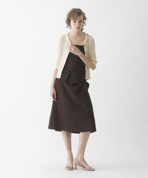 LAATO（ラート）の「flare long  skirt  set（スカート・レディース・シャドウ/チョコレート/ナッツ・Free）」の22枚目の写真