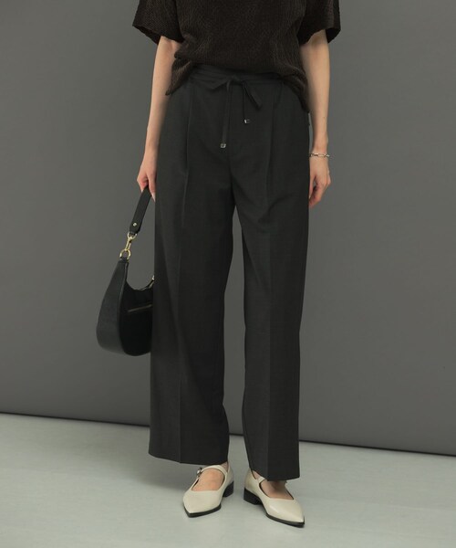 URBAN RESEARCH ROSSO（アーバンリサーチロッソ）の「ウール混ウォッシャブルイージーパンツ（その他パンツ・レディース・CHARCOAL/L/GRAY/YELLOW・36/38）」の10枚目の写真