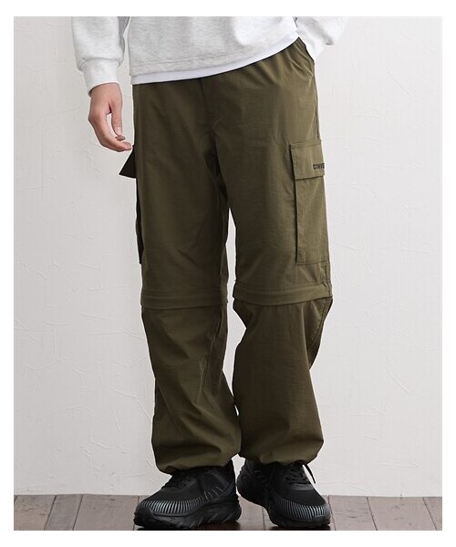 nissen（ニッセン）の「2WAYカーゴパンツ　CONVERSE（コンバース）（パンツ・メンズ・カーキ/ブラック・M/L/LL）」の5枚目の写真