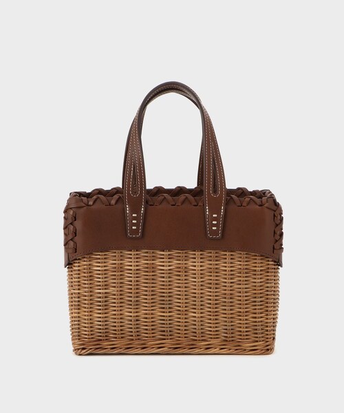 ROPE'(ロペ)の「【A VACATION(ア ヴァケーション)】RATTAN S|カゴバック(かごバッグ・レディース・ダークブラウン・F)」の10枚目の写真