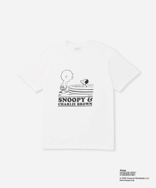 Saturdays NYC(サタデーズ ニューヨークシティ )の「SNYC x SNOOPY & CHARLIE T(Tシャツ/カットソー・レディース・ブラック/ホワイト・L/M/S/XL)」の3枚目の写真