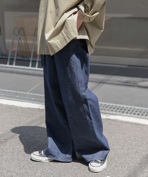 URBAN RESEARCH DOORS(アーバンリサーチドアーズ)の「FORK&SPOON JFデニムベルトセットルーズパンツ(デニムパンツ・レディース・ONEWASH/BLUE・1/2)」の19枚目の写真