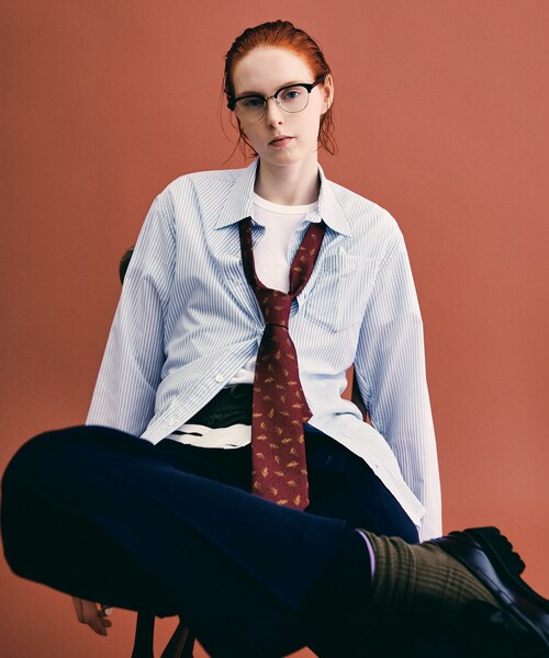 URBAN RESEARCH(アーバンリサーチ)の「Teya BORROWED SHIRTS(シャツ/ブラウス・レディース・SAX/STRIPE・Free)」の3枚目の写真