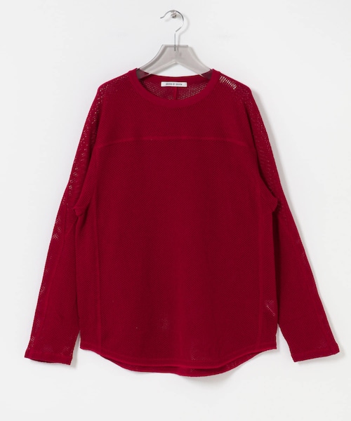 URBAN RESEARCH(アーバンリサーチ)の「SEVEN BY SEVEN FOOTBALL KNIT T-SHIRTS LONG-SLEEVE(Tシャツ/カットソー・メンズ・030 WHITE/070 BGD/120 NAVY・L/M)」の3枚目の写真
