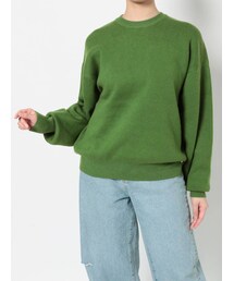 Ungrid | カシミヤ混スムース編みルーズニット(ニット/セーター)