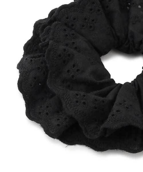 VIS（ビス）の「コットンレースシュシュ（シュシュ・レディース・ブラック/オフホワイト・F）」の8枚目の写真