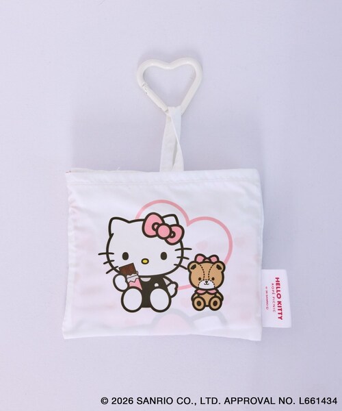 ROPE' PICNIC(ロペピクニック)の「【ROPE' PICNIC×ハローキティ】折りたたみエコバッグ(エコバッグ/サブバッグ・レディース・ホワイト/ローズピンク・F)」の19枚目の写真