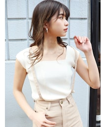 MURUA | バックオープンアシメニットタンク(タンクトップ)