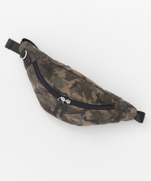 ITEMS URBANRESEARCH（アイテムズ アーバンリサーチ）の「ニットウールウエスト∴（ボディバッグ/ウエストポーチ・メンズ・BLK/GRY/CAM・one）」の3枚目の写真