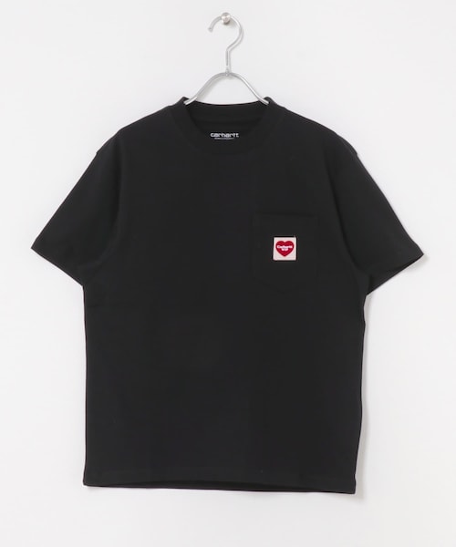 URBAN RESEARCH Sonny Label（アーバンリサーチサニーレーベル）の「CARHARTT　SHORT-SLEEVE POCKET HEART T-SHIRTS（Tシャツ/カットソー・レディース・BLACK/WHITE/COZY BLUE・S/M）」の2枚目の写真