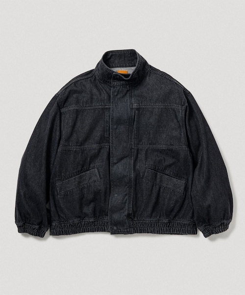 ADAM ET ROPE'（アダムエロペ）の「デニム ボマージャケット / ADAM ET ROPE' JEANS -FILM-（デニムジャケット・レディース・ブラック系/ネイビー・L/M）」の3枚目の写真