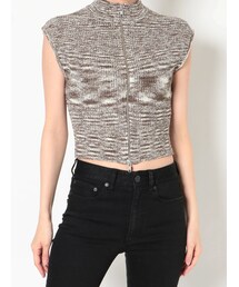 MURUA | フロントZIPニットタンク(ニット/セーター)